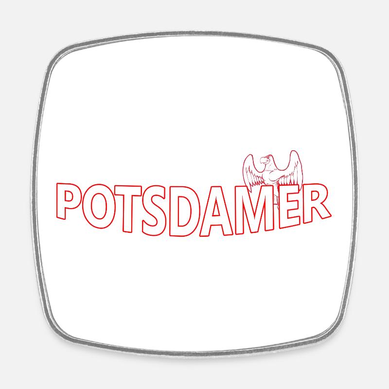 POTSDAMER - Viereckiger Kühlschrankmagnet - Weiß