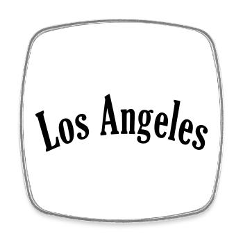 Los Angeles 7 - Square fridge magnet - white - Front