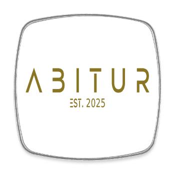 Abitur Est. 2025 - Viereckiger Kühlschrankmagnet - Weiß - Vorne