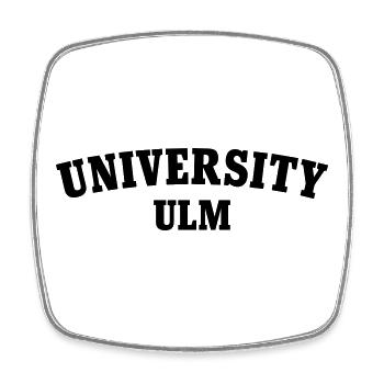 University of Ulm - Square fridge magnet - white - Front