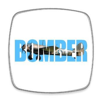Bomber Bristol Blenheim - Square fridge magnet - white - Front