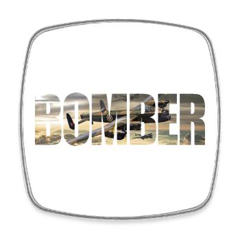 Bomber Avro Lancaster - Square fridge magnet - white - Front