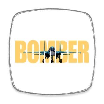 bombardier Su-34 - Magnet carré - blanc - Devant