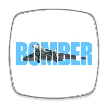 Bomber Avro 698 Vulcan - Square fridge magnet - white - Front