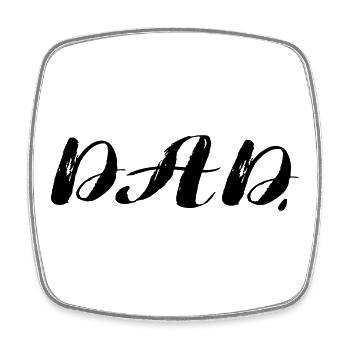 Dad Father's Day Dad - Square fridge magnet - white - Front