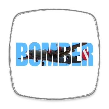 Bomber B-24 Liberator - Square fridge magnet - white - Front
