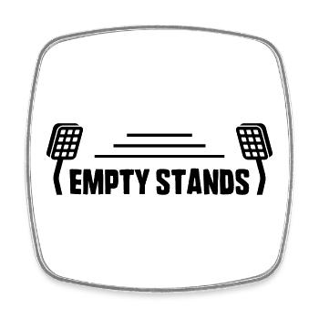 Empty Stands Logo - Viereckiger Kühlschrankmagnet - Weiß - Vorne