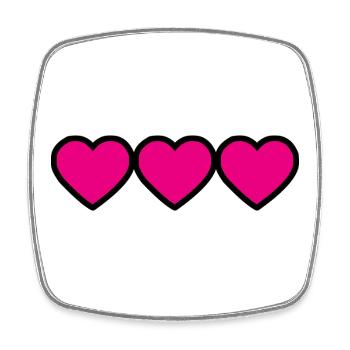MISTRESS. HEART. MASTER. THANK YOU. THANK YOU MISTRESS. - Square fridge magnet - white - Front