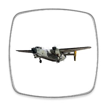 C-2A Greyhound - Square fridge magnet - white - Front