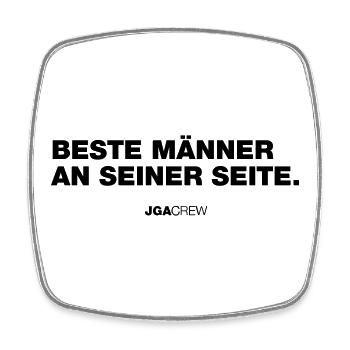 Best Men (Bachelor Party) - Square fridge magnet - white - Front
