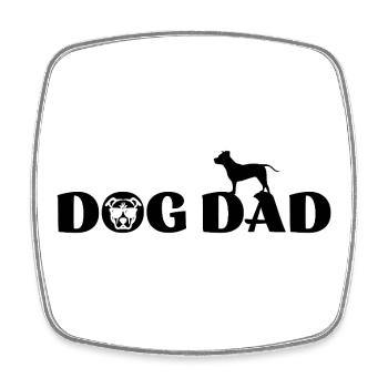 Staffy Pitbull Lover - Square fridge magnet - white - Front