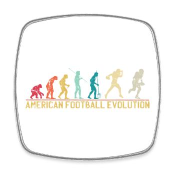 American Football Evolution Design - Square fridge magnet - white - Front
