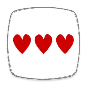 HERZ. JAHRESTAG. ALLES GUTE ZUM GEBURTSTAG. ALLES GUTE ZUM GEBURTSTAG - Viereckiger Kühlschrankmagnet - Weiß - Vorne