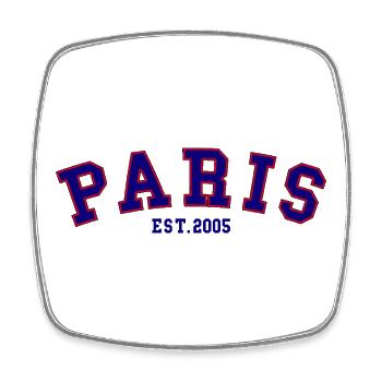 PARIS_EST_2005 - Viereckiger Kühlschrankmagnet - Weiß - Vorne
