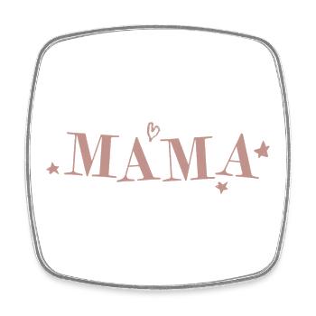 MAMA – Heart and Stars Mother's Day Design - Square fridge magnet - white - Front