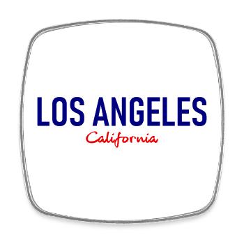 Los Angeles - California - Kalifornien - USA - Viereckiger Kühlschrankmagnet - Weiß - Vorne
