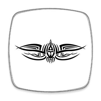 Tribal 2 von Helfspawn - Viereckiger Kühlschrankmagnet - Weiß - Vorne