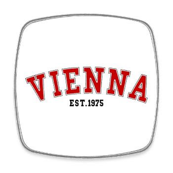 Vienna_Est_1975 - Square fridge magnet - white - Front