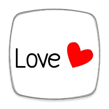 LOVE. COUPLE. JUST MARRIED. EVJF. VALENTINE'S DAY. - Square fridge magnet - white - Front
