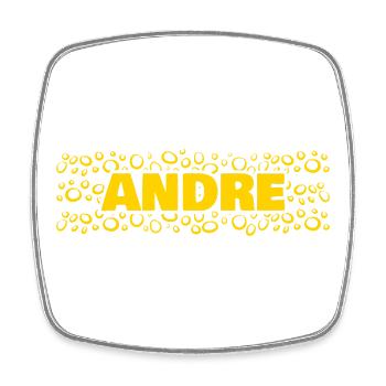 Gift for Andre - Square fridge magnet - white - Front