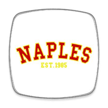 Neapel Est.1985 - Viereckiger Kühlschrankmagnet - Weiß - Vorne