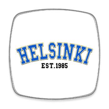 Helsinki, gegründet 1985 - Viereckiger Kühlschrankmagnet - Weiß - Vorne