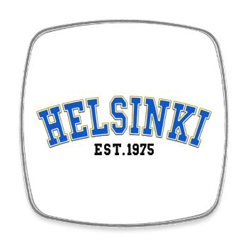 Helsinki, gegründet 1975 - Viereckiger Kühlschrankmagnet - Weiß - Vorne