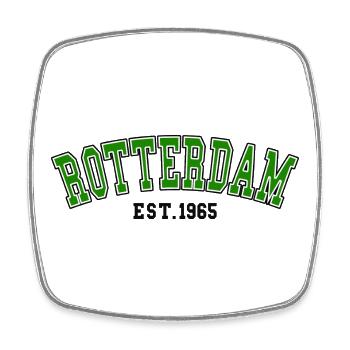 Rotterdam Est.1965 - Viereckiger Kühlschrankmagnet - Weiß - Vorne