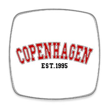 Copenhague Fondé en 1995 - Magnet carré - blanc - Devant