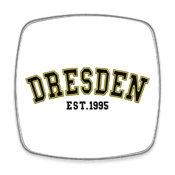 Dresden Est. 1995 - Viereckiger Kühlschrankmagnet - Weiß - Vorne