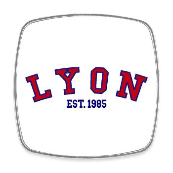 Lyon Est. 1985 - Square fridge magnet - white - Front