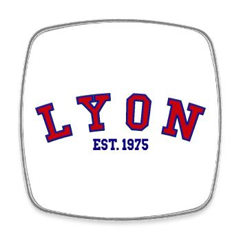 Lyon Est. 1975 - Square fridge magnet - white - Front