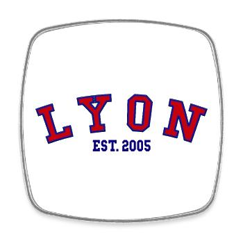 Lyon Est. 2005 - Square fridge magnet - white - Front
