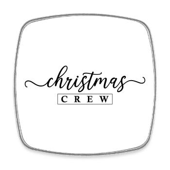 Équipage de Noël Weihnachten - Magnet carré - blanc - Devant