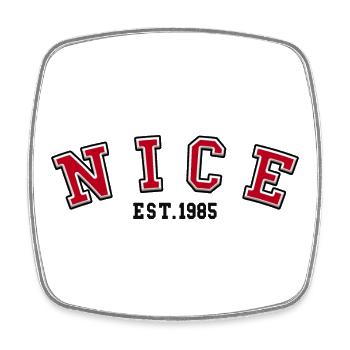 Nice Est. 1985 - Square fridge magnet - white - Front
