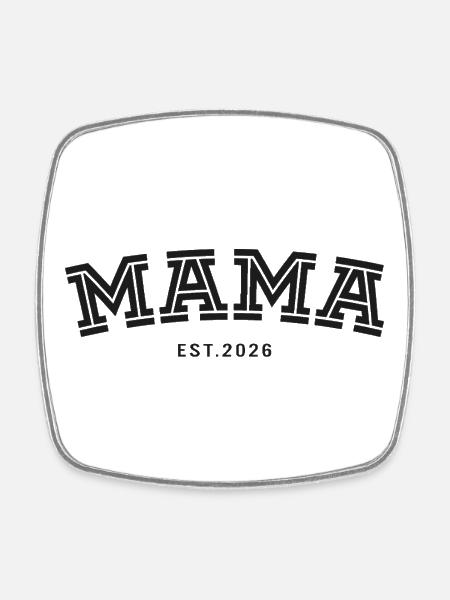 Mama geest. 2026 - Viereckiger Kühlschrankmagnet - Weiß