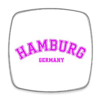 Hambourg, Allemagne, style collège ancien - Magnet carré - blanc - Devant