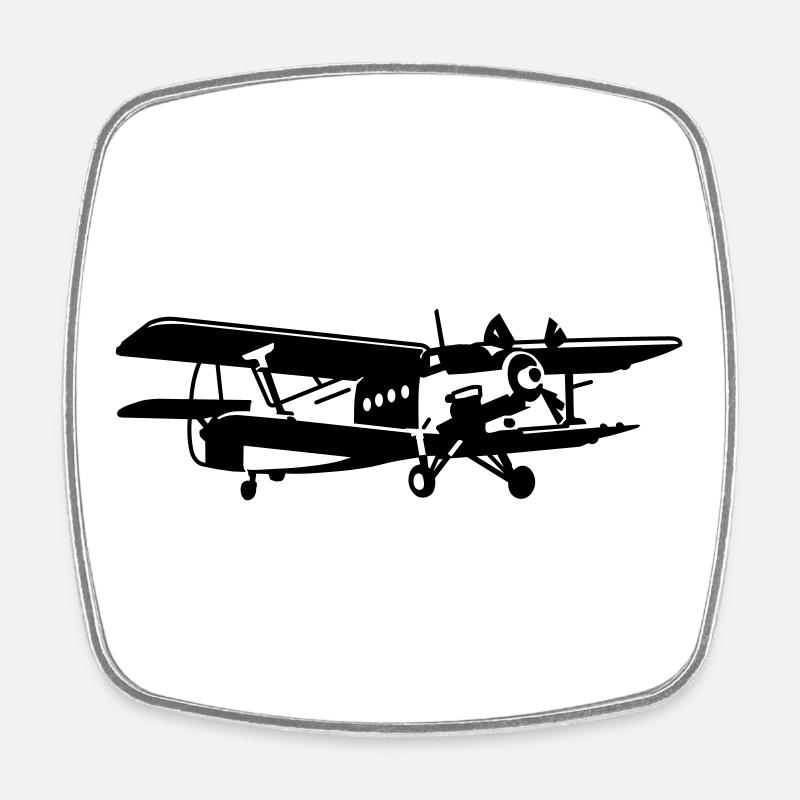 An-2 - Viereckiger Kühlschrankmagnet - Weiß