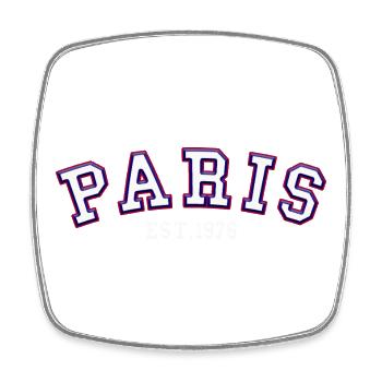 Paris gegründet 1976 - Viereckiger Kühlschrankmagnet - Weiß - Vorne