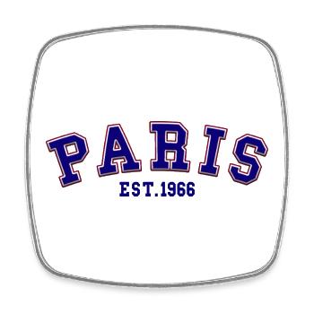 Paris gegründet 1966 - Viereckiger Kühlschrankmagnet - Weiß - Vorne