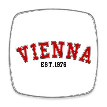 Vienna Est. 1976 - Square fridge magnet - white - Front