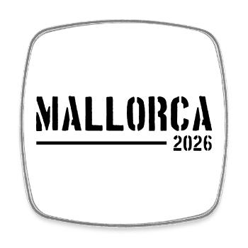 Mallorca 2026 Holidays - Square fridge magnet - white - Front