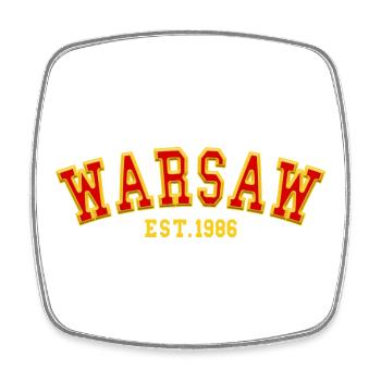 Warsaw Est. 1986 - Square fridge magnet - white - Front