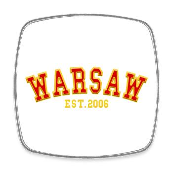 Warsaw Est. 2006 - Square fridge magnet - white - Front