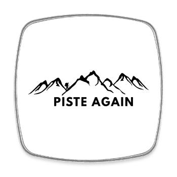 WIEDER PIE. SKI. SKI-WINDESPORT - Viereckiger Kühlschrankmagnet - Weiß - Vorne