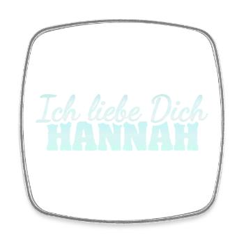 Dear Han - Square fridge magnet - white - Front