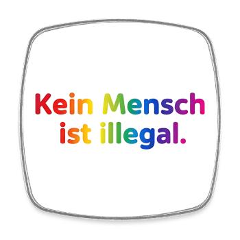 Rainbow Embassy Clothing - Square fridge magnet - white - Front