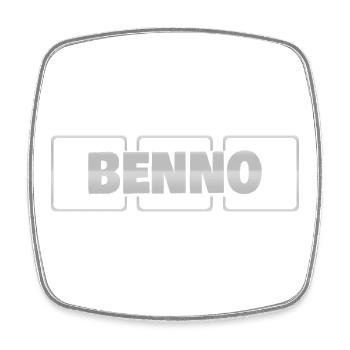 Gift idea Benno - Square fridge magnet - white - Front