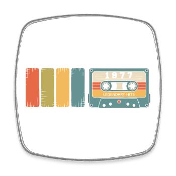 1977 Vintage Original 1977 Geburtstagsgeschenk - Viereckiger Kühlschrankmagnet - Weiß - Vorne