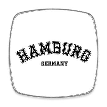 Hamburg Germany Urban Statement Art - Viereckiger Kühlschrankmagnet - Weiß - Vorne